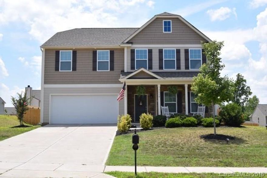 What a gorgeous home located in Clover Meadows!  This home is almost brand new and ready for the next family.  Rocking chair front porch and a beautiful open foyer!  This home has tons of builder upgrades! Large great room,  formal dining room and office on the main.  Upgraded kitchen w/ exposed beams, work island bar, and stainless appliances!  Spacious mud room and powder room. Wainscoting thru-out! Huge bonus and laundry room on the second level! This is a great home for entertaining!