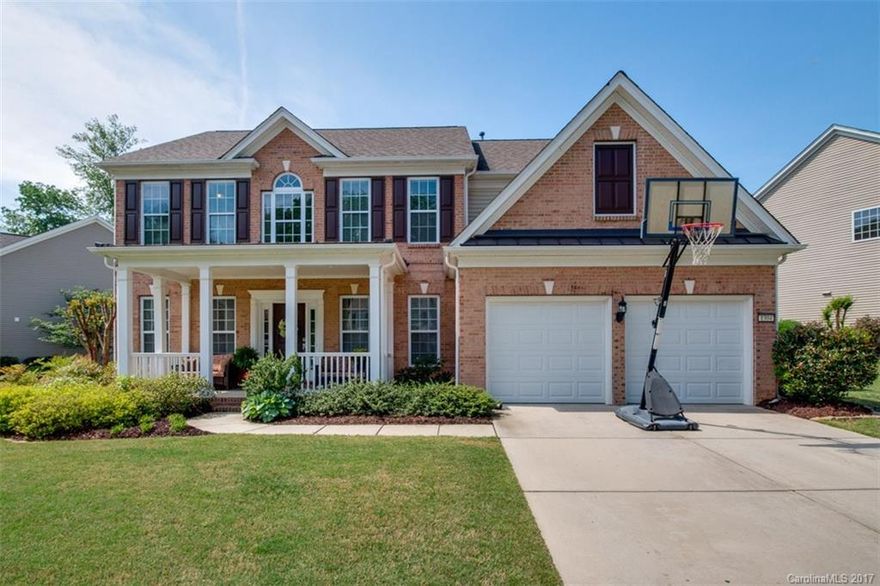 Stunning! Beautifully landscaped 5 Br/3 bath home in desirable Skybrook North.Open floor plan-perfect for entertaining! Tons of natural light. Granite countertops, island and stainless steel appliances in kitchen. Hardwood floors adorn most of the main level! Guest Br and full bath on main. Well cared for! Home has already been pre-inspected! Truly move-in ready! Corian countertops in bathrms.Private butler's pantry in the luxurious owner's suite! Spacious bonus room! Fenced backyard w/pergola.