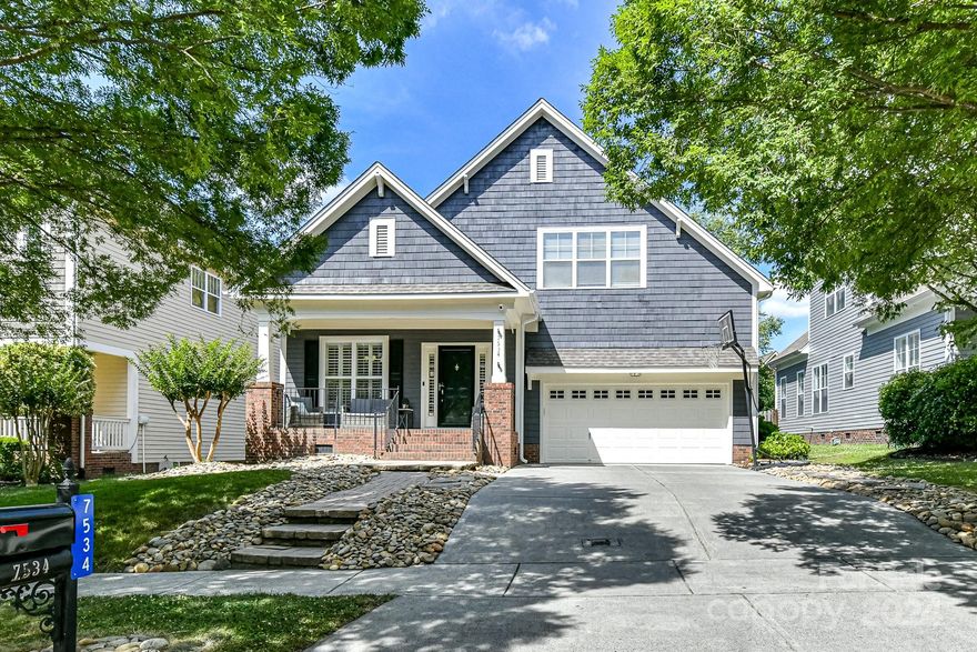 Hurry to see this charming southern inspired home located in the sought-after neighborhood of Tega Cay. Say howdy to the neighbors while sipping on sweet tea on the front porch & then meander inside to find site finished hardwood floors, plantation shutters & an open floorplan with the primary bedroom on the main floor with updated bath. Upstairs you'll discover two additional bedrooms with a large landing with built-ins and another flex room that would be great for an office! Spend those lazy hot summers lounging or reading in the spacious screened in porch! Tega Cay is a great place to live with so much to do. With miles of walking trails, golf courses, pickle ball, tennis and swimming. Check out the Tega Cay summer concerts or the 4th of July festivities! Love to play sports? Tega Cay has that too! Adult soft ball and kick ball leagues, baseball, soccer, flag football for the littles. Dress up in your best white outfit and play a little crocket. There is something for everyone!