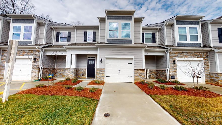 The Denver floor plan offers an open & bright interior w/ a large kitchen island at the center stage of the living & dining area. It offers more dining space (8'6" X 15'9") than the Carson or Lansing & includes the most living room space out of the 3 models (12'8" X 16'). The main level features 9' ceilings decorated w/ white crown molding. 36" Cabinets w/ granite counters, tastefully selected backsplash, stainless steel appliances & spacious pantry make for a perfect kitchen design providing also extra seating area off of the kitchen island. The 3 bedroom 2.5 bath configuration features a guest bath on the main with laminate flooring throughout. The upper level is carpeted throughout w/ ceramic tile laid on the bathrooms & laundry room. The master bedroom (11'10" X 16') offers more walking closet space than the Carson & is not accessed through the bathroom. Tiled shower included w/ glass enclosure. Secondary bedrooms include walk-in closets not available in the other two models.