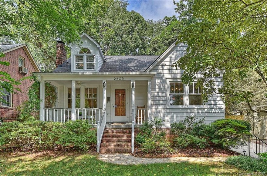 Come home to this charming renovated home on the most popular street in Plaza Midwood!  Walk just up the street to Midwood Park!  This home has been lovingly maintained by the Owners and features a welcoming rocking chair front porch, low-maintenance aluminum siding, newly-refinished hardwood floors, renovated Kitchen with granite countertops/stainless appliances, a spacious Master with generous walk-in closet and excellent bath, a beautiful back yard with pretty stonework, big carport and more!