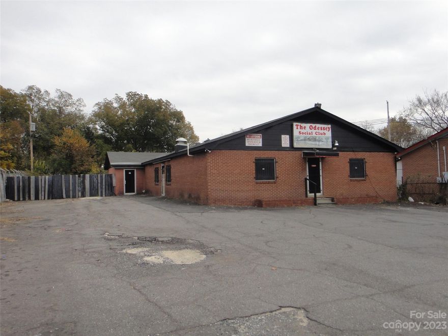 Vacant commercial building, formerly a social club, within walking distance of downtown Rock Hill. Lots of redevelopment and revitalization in the area as new apartments, restaurants, etc. continue to open. Zoning is Neighborhood Commercial (NC), so confirm with City of Rock Hill for intended use. The building has some fire damage and has been vacant for many years. The property is being sold in “AS IS” condition.
