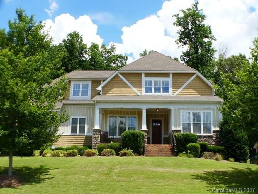 Impressive home in a gated community! This home offers an excellent office space. Formal DR, huge kitchen w/granite/stnls appl. which includes double ovens, gas cooktop & butler's pantry. Spacious GR has gas log fireplace & built-ins. Guest BR & full bath on main. Upstairs offers a huge master BR & secondary BRs w/workstation in the hallway. Enjoy the covered front porch, screen back porch w/fenced backyard that backs up to woods. 3 car garage, tankless water heater, and surround sound wired