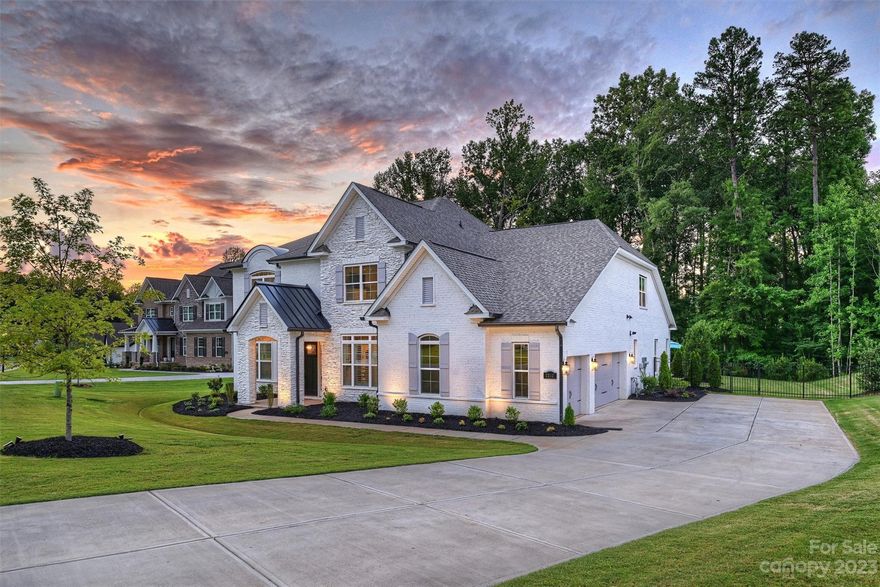 Stunning move-in ready home in wonderful gated Bretagne on lrg, private .99 acre corner lot. Custom moldings & millwork thru-out. No detail overlooked! Gorgeous 2 story entry w/formal dining & office, accent wall & plantation shutters. Gourmet kit w/wood beams, tile bsplash, quartz ctops, lrg island, ss appls, bfast area w/doors leading to covered patio. Open 2 story great rm w/coffered ceilings, chandelier & stacked stone gas FP. Ovrsz Primary BR on main level w/ pool view, coffered ceiling w/center wood detail & surround sound. Prim bath w/shiplap, dual vanity, quartz ctops, walkin shower. Dropzone off garage entry w/powder rm, lrg laundry w/utility sink, back door to Primary walkin closet. Upstairs loft w/walkin attic space. Spacious bonus & secondry BRs w/private baths. Magnificent backyard oasis w/covered patio, firepit, hottub, pool. Professionally landscaped & fenced yrd w/ potential to clear/expand or just enjoy the lush & wooded privacy! 3 car sideload garage.