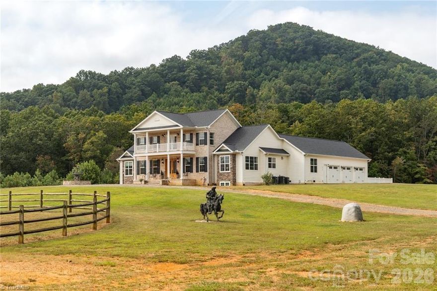 One of a kind equestrian property that is stunning. Year round long range views of the mountains and pond can be seen from this custom built (2021) home that is loaded with every amenity you could possibly want. Wood burning fireplaces with gas lighting feature. Kitchen offers professional grade appliances including dual fuel cooktop. Multi level living, outdoor pool and jacuzzi, 6 stall horse barn with tack room, washing station, dog kennel, office, bathroom, hay loft, shop and garage areas. 36 acres of pasture land and wooded areas for horseback riding and outdoor activities. Backdrop of the home is 2 majestic mountains that tower over the property offering year round views. In order to appreciate this property you have to come see it in person. Would make a wonderful wedding/event venue. Additional house and land is available for purchase Set up a personal tour today !!
This property also has a guest house/cottage with additional land that can also be purchased.