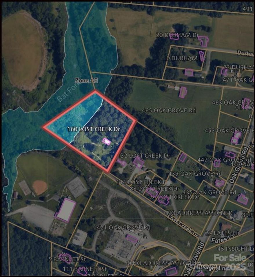 Incredible opportunity at 160 Lost Creek in desirable Flat Rock with over 4+ ACRES—where the true value lies not in the structure, but in the LAND, LOCATION, and VERSATILE zoning that together open the door to ENDLESS possibilities. in the heart of Henderson County!

The setting feels "private", yet you are just minutes from Hendersonville, Flat Rock Village, I-26, and US-25, with shopping, dining, healthcare, and conveniences all close at hand - seems like plenty of "employment opportunities easily accessible" with this location!
~Properties with this mix of seclusion and accessibility rarely come to market.~
Backing up to "commercial development" is a pro for this property that also offers a rare combination of creek frontage, gently usable terrain, and a location that DEVELOPERS, INVESTORS, and VISIONARIES will immediately recognize as a gem. 

Zoning here is where the real POTENTIAL shines. With FLEXIBILITY for residential, investment, or multi-use development, this parcel offers the foundation for nearly any vision. Whether you’re a builder seeking your next project, an investor looking to secure prime land, or a buyer wanting a site for a private homestead with room to grow, the value is undeniable. Add to that the natural creek that winds through the property and you’ll see why opportunities like this are so limited in Flat Rock.

This is your chance to secure land in one of Henderson County’s most DESIRABLE corridors—land with a creek feature, proximity to MAJOR employers, and EASY ACCESS to all the area has to offer. 
Whether you choose to BUILD, DEVELOP, or simply hold for FUTURE VALUE - 160 Lost Creek represents a versatile and RARE investment!!!

Picture the possibilities—your next project, homestead, or long-term investment could start right here. The value of the land, the strength of the location, and the flexibility of the zoning combine to create something special. Don’t just imagine what this property could become—picture your next project, business, or homestead taking shape here, where the location does the heavy lifting and the opportunities stretch as far as your vision. 160 Lost Creek is ready for its next chapter—will it be yours?
