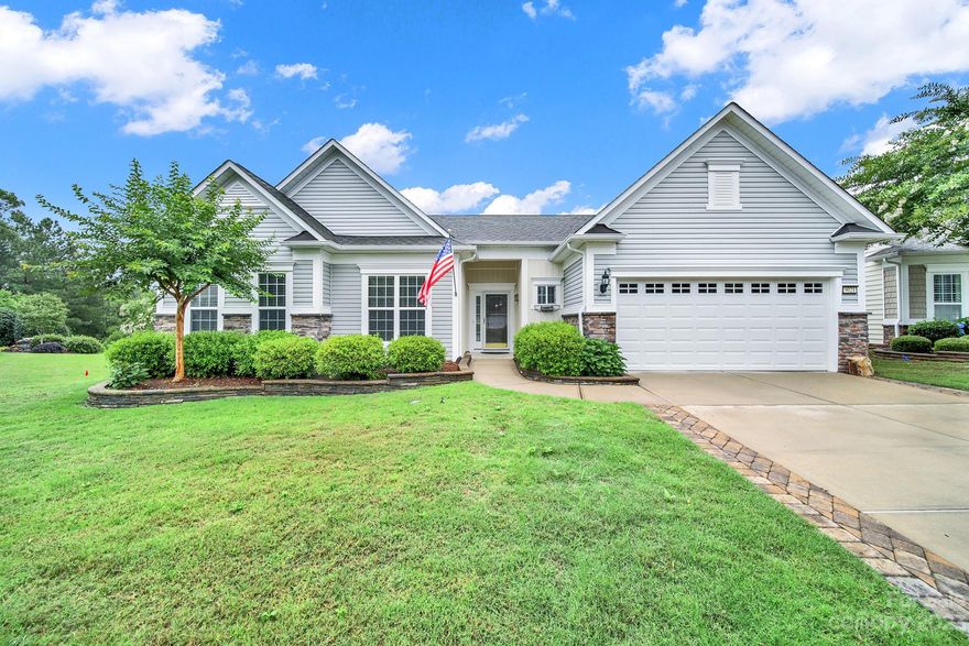Beautiful Crestwood Meadow on a premium cul-de-sac lot w/ a 3-season room! This home has many great upgrades: crown molding throughout, upgraded lighting, pastel neutral paint, wood flooring in the living areas, irrigation system, attic w/ radiant barrier roofing & auto-exhaust fan, garage w/ bump-out & insulated overhead door, & much more! Cook in the gourmet kitchen w/ granite counters, spacious island, SS appliances, gas cooktop w/ exterior vent, tile backsplash, pantry & bkfst nook. Primary bdrm is bright & spacious, and the bathroom has a dual sink vanity, custom tile shower, heated towel rack, & large walk-in closet! 2 guest beds have access to a hallway bathroom w/ a custom tile shower & heated towel rack. The spacious 3-season room has all glass windows, tile floors, & a ceiling fan! It looks out onto the rear paver patio w/ an electric awning (w/ a wind sensor) & privacy landscaping! This is a special chance for you to come be a part of the active-adult lifestyle!