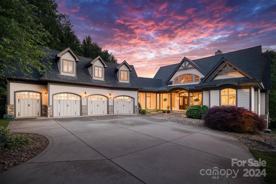 Welcome to paradise at this stunning custom-built home on Lake Norman! Located in the prestigious neighborhood of Pinnacle Shores which includes a gorgeous pool area as well as boat and Rv storage. Spanning 5,734 square feet, this masterpiece offers 4beds, 4.5baths, a bonus room, and a 3.5 car garage. Enjoy breathtaking lake views from nearly every room, and an effortless walk to your private boat dock with a 6,000 pound lift. This retreat features the primary suite on the main floor that includes a spacious layout, an oversized walk-in closet, and a private back porch with lake views. Upstairs find two suites boasting full baths and walk in closets. Downstairs find the bar area, Rec room, and the 4th bedroom / bathroom! Lastly, enjoy the luxuries of heated floors, 3 fireplaces, surround sound, nest thermostats & cameras, an alarm system, two back porches, a salt free water filtration & softening system, irrigation system, and ample storage space including a waterside utility garage.