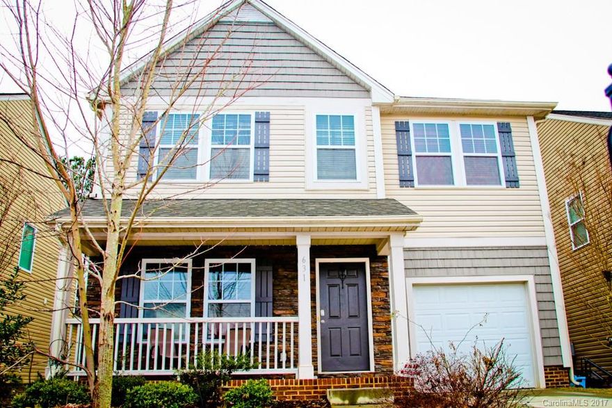 Come see this beauty with a rocking chair front porch and patio! You won't find this square footage for this price! This open floor plan is perfect for entertaining too with a rocking chair front porch and back patio. Spacious Master retreat features large double sink vanity with separate shower and garden tub. Upstairs loft offers additional living area and downstairs offers a nook for dining or separate study.