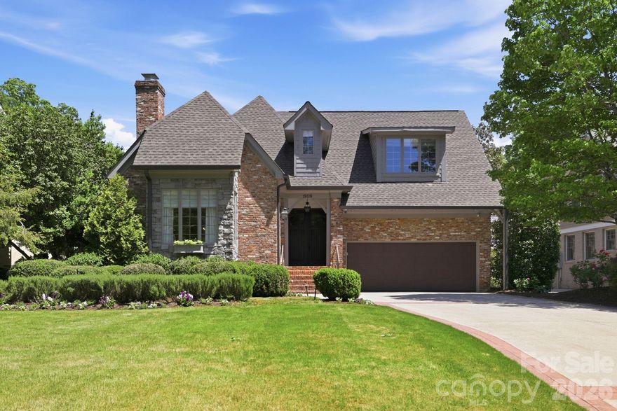 Nestled in the heart of Myers Park, on one of Charlotte's most treasured streets! This 5-bedroom, 3.5-bath home blends classic charm & modern comfort. Thoughtfully designed living spaces feature abundant natural light & an open floor plan ideal for both everyday living & entertaining. Spacious owner's suite on main floor offers generous primary bath & walk-in closet with an additional 4 bedrooms and/or flexibility for bonus room & 2 full baths upstairs. Quartz and marble countertops in kitchen, butler's pantry & all bathrooms. Incredible outdoor space featuring a side screened porch & covered rear porch overlooking the backyard. Exceptional storage throughout the entire home with attached 2-car garage. Enjoy all that Myers Park living has to offer just steps from Freedom Park, restaurants & shopping.