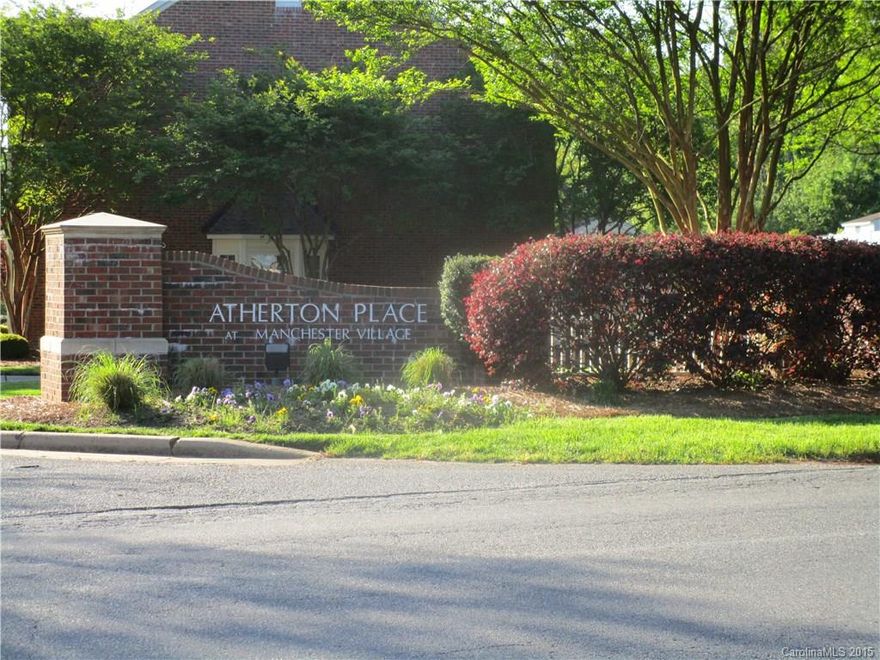 PRICE TO SELL !!!  Amazing townhouse located in desirable Manchester Village, where the neighbors take pride in each other. Enjoy the convenience of excellent grounds keeping, long summers at the pool (Atherton Cabana) & pet friendly walking trails. Located within minutes of shopping, food & interstate access (77) this home will not last long.
Sold AS IS