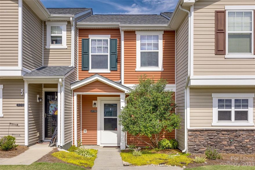 Beautifully updated 2 bedroom 1.5 Bath Townhome at Catawba Village in Fort Mill. This unit features new paint and flooring. The only carpet is on the stairs. It has a bright open floorplan from the living room to the kitchen and patio on the main. The kitchen has all-new granite countertops and SS appliances. The second level has 2 bedrooms with a full bath and laundry. Washer/dryer included. Community amenities include a clubhouse, outdoor pool, pond, and walking trails only. Only one small dog < 25 lbs. would be considered.