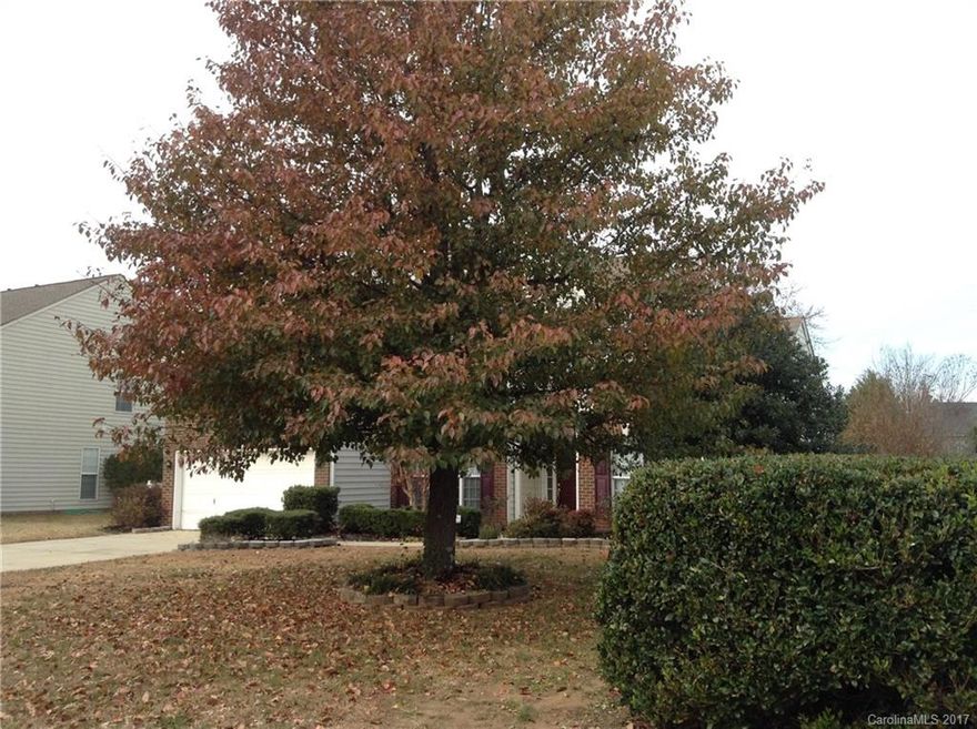 This spacious two story home has 5 bedrooms, 2.5 bathroom. It features an open floor plan, vaulted ceilings and a first floor bedroom. The kitchen has an island, a pantry, and all appliances. The master suite has a walk in closet and the master bath has dual sinks, an oversized tub with separate shower. Enjoy entertaining indoors near the cozy fireplace. This home is move in ready!