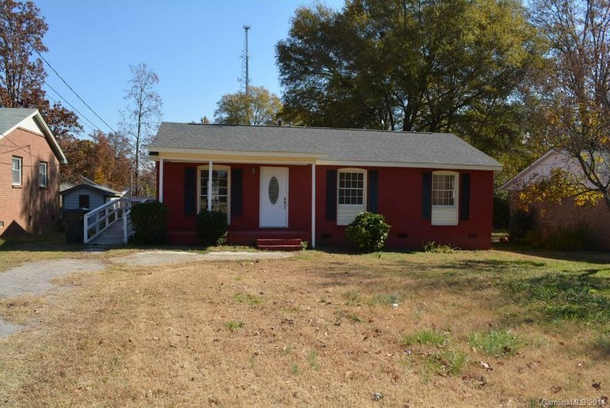 Remodeled brick ranch! New countertops, ceramic tile flooring in kitchen, decorative ceramic tile in dining area, refinished hardwood floors throughout house. Nice crown moldings! New ceramic tile floor in both bathrooms. New deck in back, w/backyard fenced in on all but one small side. Handicap ramp left on side entry door & standing show in master bath. New plumbing & ductwork under house. 3 closets in hallway. Lots to offer! Great price!