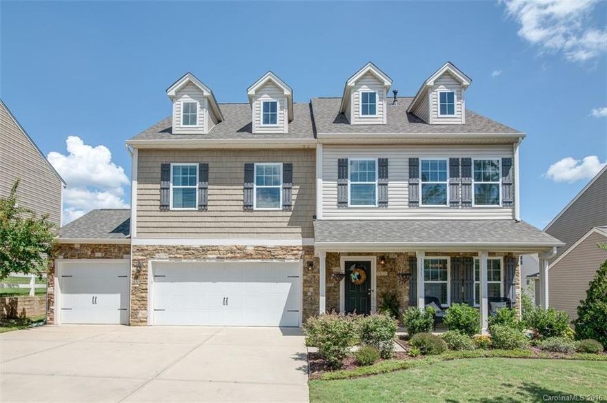Beautifully Move-In Ready Upgraded Home Just Over State Line in Fort Mill with RARE 3 Car Garage!  Rocking Chair Front Porch, Wide Plank Wood Flooring on Main Level.  Kitchen Complete with Double Oven Gas Range, Stainless Steel Appliances, Granite and Separate Eat-In Area.  Separate Office on Main Level; Drop Zone Upon Entering Home from Garage. Spacious Master Suite with Luxurious Bath and Dual Closets. Contract in place is Contingent on a Sale so Please Look if You Do Not Have a Home to Sell!