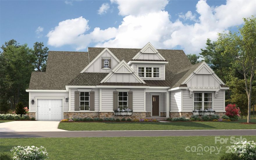 Classica Homes at Stephens Farm! Discover the 3 CAR GARAGE Solana American Cottage plan with an open layout and luxury finishes. The main floor features a spacious Owner's Suite and and 2 additional Guest Suites. The Great Room features stacking glass doors that open to an EXPANSIVE Covered Outdoor Living space with outdoor fireplace. The large Kitchen overlooks the Outdoor Covered Living Area and includes a 36"gas range and walk-in Pantry. The Owner's Bath offers a spa-like experience with designer tile, a large shower, and a option to add a freestanding tub. Hardwoods adorn most of the downstairs. Upstairs, you'll find a enlarged Bonus Room, one more bedroom, flex room, one full bath, a craft space, and large walk-in storage area.