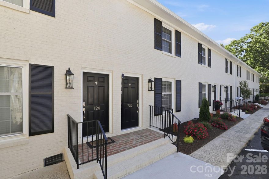 Welcome to this charming two-bedroom, one and a half-bath condo at Middleton Place offering warmth and character throughout. Located in the Historic District, the main level features parquet flooring, while rich hardwood floors carry through the entire second floor, creating a cohesive and timeless feel. A great layout, the home has plenty of room for furniture for entertaining with easy access to the fenced backyard. Both bedrooms are located on the upper level including the full bath. Included appliances (refrigerator, washer, and dryer), new bathroom vanity, and fresh paint make this home move-in ready from day one. This condo delivers on comfort, style, and convenience. The HOA includes water/sewer/cable/internet/complex exterior maintenance including a termite bond. So close to downtown Monroe with great restaurants, coffee shops, the Social District, Monroe Science Center, Farmers Market, Belk Tonawanda Park and trails, and the Dowd Center Theater!