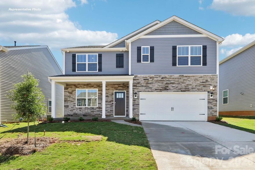 The Hayden is spacious & modern two-story home. The home offers five bedrooms, three bathrooms, & two-car garage. Upon entering the home, you’ll be greeted by a foyer which invites you in the center of the home. At the heart of the home is a spacious living room & dining room that blends with the kitchen, creating an airy feel. The chef’s kitchen is equipped with modern appliances, ample cabinet space, walk-in pantry, & breakfast bar, perfect for cooking & casual dining. Adjacent to the kitchen is a bedroom, providing privacy and comfort. The home features a primary suite, complete with a walk-in closet & large bathroom featuring a shower with dual vanities. The additional three bathrooms are spacious & have access to a secondary bathroom. The loft offers a flexible space that can be used as a media room, playroom, or home gym. The laundry room completes the second floor. With its thoughtful design, spacious layout, & modern conveniences, the Hayden is the perfect place for you.