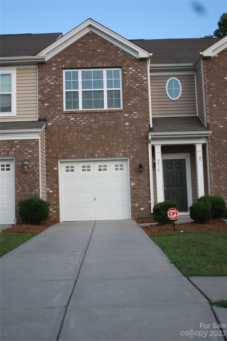 INVESTORS- This is for you!  Rates have lowered and there is already a Long term Tenant in place thru July 31st at $1825/ month. Awesome location in the sought after Berewick Neighborhood!!! Close to I485 and  the airport, Walk to Grocery Store, Restaurants & Outlet Mall. Beautiful place to call home! High End Gorgeous kitchen with Quartz counter top 42" Cabinets, Hardwoods on entire main floor, upgraded light fixtures, plush carpet on 2nd level. Archways leading to primary bedroom & closet. Private patio area in back off the kitchen. 1 car Garage and long driveway. Check out the Awesome Amenities-Neighborhood has Sidewalks, Clubhouse, playground, Pool, recreation area, volleyball court  & Walking Trails.