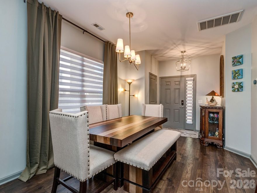 Remarkably maintained 3-bedroom, 2.5-bath end-unit townhome located on a desirable corner lot in the gated community of Park South Station in Charlotte, NC. With fresh paint throughout, new flooring on the main level, and new carpeting upstairs, this home is truly move-in ready.

Step inside to discover an open floor plan filled with natural light, perfect for both everyday living and entertaining. The spacious living and dining areas flow seamlessly into the kitchen, creating a welcoming atmosphere. Upstairs, you’ll find all three bedrooms, including a generous primary suite with a walk-in closet and an en-suite bathroom.

Enjoy outdoor living on the private back deck, ideal for morning coffee or evening relaxation. Best of all, exterior maintenance and deck upkeep are handled by the HOA, giving you more time to enjoy the lifestyle this community offers.

This home is located in a particularly convenient location in the neighborhood, close to the dog park, clubhouse, and situated right next to extra visitor parking.

Park South Station is more than just a neighborhood, it’s a vibrant community with top-tier amenities. Residents enjoy a Jr. Olympic-sized swimming pool, a fully equipped fitness center, a clubhouse, playground, dog park, separated for both small and large dogs, and a greenspace. The neighborhood offers many social committee events as well as a regular food truck rotation for added enjoyment and convenience. For those who love the outdoors, the neighborhood offers direct access to the Little Sugar Creek Greenway, perfect for walking, jogging, or biking.

Conveniently located near SouthPark, Uptown Charlotte, the airport, and major highways, this home offers easy access to shopping, dining, and entertainment.

Don’t miss this opportunity to own a stunning townhome in one of Charlotte’s most sought-after gated communities. Schedule your private tour today.