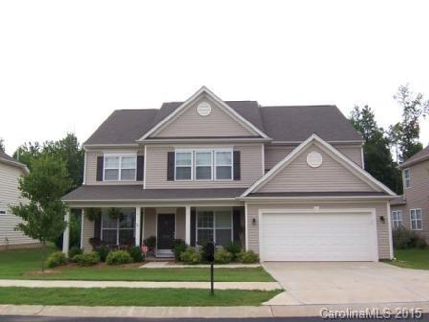 Available 9/25/2015 This inviting home features a rocking chair front porch, guest bedroom & full bath on main level, large bonus room, loft, formal dining & living room or office with French doors, large closets & extra storage space. Extras include granite kitchen countertops, 42-inch cabinets, tile backsplash, trey ceilings, hardwoods (foyer & hallway), tiled bathroom floors, dual raised vanity, & oversized outdoor patio to enjoy the wooded view!