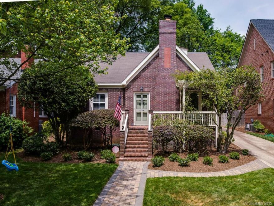 Charming full brick story & 1/2 bungalow in sought after Dilworth. Updated kitchen w/ white cabinets, granite countertops & SS appliances. Nice size formals. High ceilings, hardwood floors & 2BR/1BA down. Fabulous master upstairs w/ updated bath. Huge closet, office nook & laundry. Nice size backyard w/ deck. 2-car garage great for storage. Plenty of parking in driveway (not shared!) plus pavered parking pad in the front.