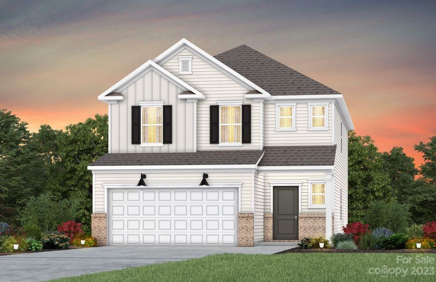 New price using our Flex Cash Incentive, call for details. New Construction Home ready NOW in Brand New Neighborhood!  Located minutes away from the Whitewater Center, shopping and dining and proximity to Mountain Island Lake and Charlotte Douglas International Airport.  This Murray is a 4 bed, 3.0 bath open floor plan.  Main floor includes Guest Bedroom with Full Bathroom, Dining Area, Kitchen with White Cabinets, Granite Countertops, Stainless Appliances and extended Bar-top, and more.  Second floor includes Owner's Suite with Walk-in Shower; Secondary Bedrooms with Bathroom, Laundry, and large Loft.  Move-in Package included with Refridgerator, Wash & Dryer and Standard Window Blinds.  Please contact listing office to set an appointment to view home site and floor.  HOA fees include High-Speed Internet and TV service. All Photos are representative only, not of this home.