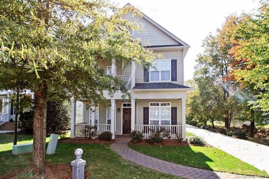 Beautifully updated 3 bed/2.5 bath home in Matthews' Chestnut Oaks Community! Enjoy updated fixtures and beautiful details in the dining room, including a custom stacked stone, floor to ceiling  fireplace! The kitchen offers a complete appliance package. Enjoy massive bedrooms with trey ceilings and fans. For outside relaxation, there is a covered porch as well as a balcony! Chestnut Oaks offers several community amenities including a large pool, park, playground, and half-basketball court.