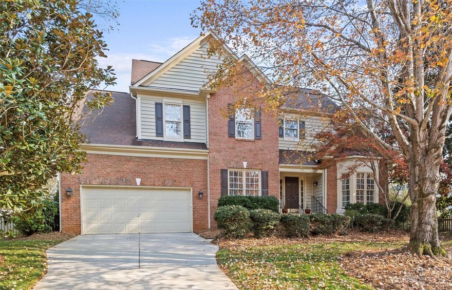 Well appointed home with Open Floor Plan in desirable Providence Plantation.  As you enter this meticulously maintained home, prepare to be impressed with its beautiful hardwood flooring, tons of natural light & neutral colors. The main level features large rooms, high ceilings, two-sided fireplace & an office for your work at home days.  The kitchen features an island for entertaining/workspace, gas cooktop, granite, pantry & breakfast area.  A bar with ample cabinet storage is connected as well.  Four bedrooms, two full bathrooms can be accessed via the dual staircases.  Main level laundry with lockers. Enjoy your outdoor living space on the screened porch, deck and grassy backyard. Front & back yard irrigation. Kitchen refrigerator, Washer/Dryer to convey. Easy Access to I-485 (airport), Waverly, Arboretum, Lifetime, Dining & Shopping.