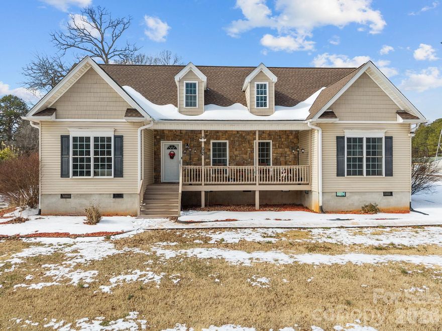 Set on approximately 1.52 acres with a level lot, this modular home offers a functional layout and multiple living spaces. The main level features a primary bedroom with an ensuite bathroom, two additional bedrooms, a full bathroom, and a convenient laundry area. The kitchen opens to the living room with a fireplace, along with a dedicated dining room. Outdoor living includes a back deck and a spacious covered front porch. The second floor has been finished and provides flexible space suitable for a recreation room, theatre room, or additional living area. The property also includes a fenced yard and new carpet throughout much of the home. Turn Key home ready to make your own! Priced to sell