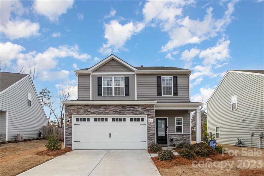 Welcome to your new dream home, nestled in the charming neighborhood of Pecan Ridge. Inside, you'll fall in love with the open-concept floor plan & natural light that floods through the windows. The kitchen is a chef's paradise, featuring white cabinets, stainless appliances, gas range, & large island with a granite breakfast bar - perfect for hosting guests. Upstairs, you'll find all three bedrooms, including the luxurious owner's suite with vaulted ceilings, a large, tiled shower, double vanity, & spacious walk-in closet. As you step into the backyard, you'll be surrounded by the serene beauty of a picturesque 10-acre farmhouse property to the rear, providing the ultimate privacy & tranquility to unwind after a long day. This home is located in the growing area of subdivisions close to the new Catawba Ridge High School cluster, providing easy access to top-rated education. Don't miss this opportunity to own a piece of Pecan Ridge & make it your forever home.