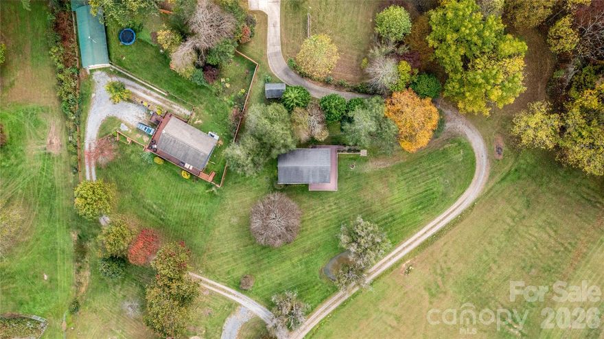 Charming 2BR/1BA home in the peaceful Bethel area of Haywood County offering the best of mountain living. Set on nearly an acre of gently rolling land, this property features long-range mountain views, mature landscaping, and a tranquil pond shaded by curly willows. Enjoy your morning coffee or sunsets from the deck overlooking the valley. Inside, you’ll find a comfortable living space with easy single-level flow. A detached 10x16 storage building adds extra flexibility for tools, hobbies, or equipment. Private well with frost-protected enclosure, whole-house filtration, and EnergySmart water heater for efficiency and reliability. Convenient to Waynesville, Canton, Lake Junaluska, Lake Logan, and Harrah’s Cherokee Casino—with quick access to the Blue Ridge Parkway. A quiet, low-maintenance retreat in the heart of Western North Carolina.