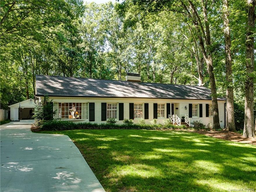 Beautifully renovated 4/3 ranch with large backyard on quiet street in Providence Park. Kitchen with white cabinets, marble, subway tile, and high end appliances open to den. Master bedroom addition with vaulted ceiling, his/her closets, marble bathroom completed in 2014. Large bonus/playroom off of kitchen opens to brick patio with pergola. Refinished hardwood floors, rinnai tankless water heater, carport, private backyard with large paved area. Walk to Poppy's, Leroy Fox, and Flywheel!