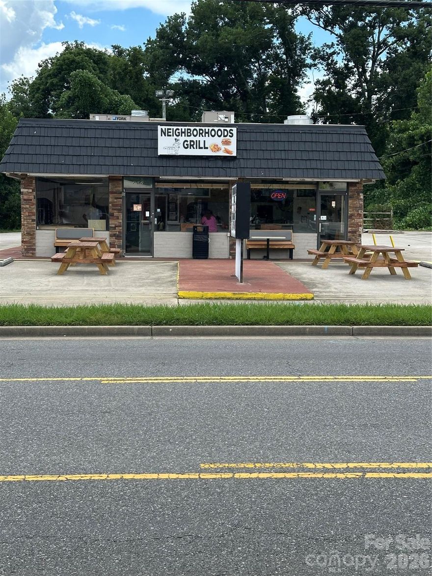 Back on the market!!! Incredible opportunity to own a fully furnished, income-producing restaurant just minutes from downtown Rock Hill. This sale includes two parcels 744 Saluda Street (Parcel #600-02-01-022) and 748 Saluda Street (Parcel #600-02-01-023)—totaling approximately 1.12 acres zoned Limited Commercial (LC), allowing for a variety of commercial uses. The main building offers approximately 1,850 sqft including a full commercial kitchen, dine-in area, and restrooms. A long-term tenant is currently in place, paying $3,000/month with a lease active through 2028, generating $36,000 in annual income. This turnkey sale includes all fixtures, furniture, and equipment—commercial-grade appliances, hood system, prep stations, seating, POS system, and more. The main parcel provide ample parking and space for future expansion or outdoor dining. Located on a well-traveled corridor near downtown, this property offers strong visibility, stable income and tons of potential. Ideal for investors or business owners.  This property will be sold as-is!!