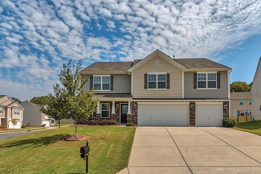 Immaculate 5 Bdrm 4.5 Bath Two Story w/ 3 Car Garage set nicely above street level has been beautifully maintained.  The Main Floor features Large Front Living/Dining Rm, Spacious Family Rm w/ corner fireplace open to the Kitchen & Nook plus a Main Floor Bdrm w/ Bath En-suite.  Upstairs you will be greeted by a LARGE Bonus Rm and find the Master Suite w/ Vaulted Ceilings, Full Bath & a walk-in closet as well as 3 Large sized bdrms; including one add'l Bath En-suite.  Xlnt Paver Patio & Huge Shed