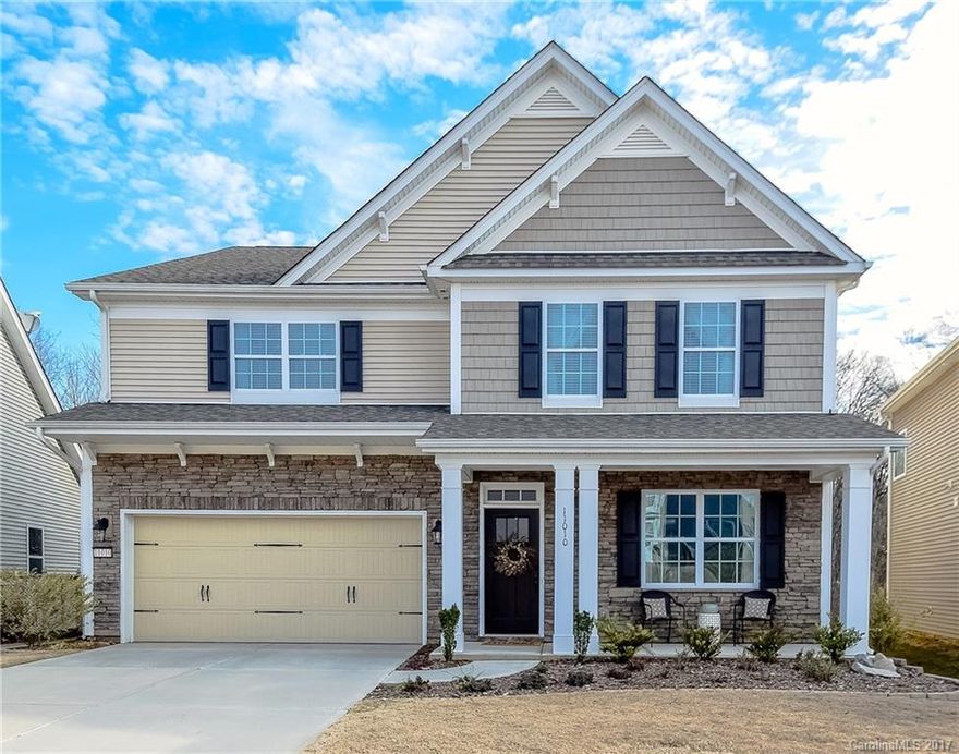 Meticulous 2014 home nestled on quiet wooded lot~desirable SKYBROOK NORTH. Walk to park only a few house down. OPEN FLOOR PLAN. Gorgeous 3" plank floors, staggered kitchen cabinets, granite,coffered ceiling DR, gorgeous trim, iron balusters, surround sound, upgraded carpet/padding! Guest retreat w/ full bath on main. Upstairs has a large MASTER w/ 2 SPACIOUS bedrooms, J&J bathroom and a LOFT.  Enjoy entertaining your guests on the CUSTOM DESIGNED PATIO & FIRE PIT. TOP-RATED schools!