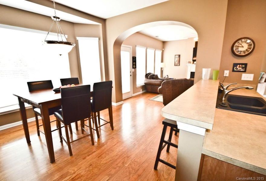 Whitley Mills 3BR/2.5BA home with an incredible oversized fenced-in backyard!  One of the best locations in Fort Mill with quick access to major highways for a quick trip to Charlotte.   The open concept layout with breakfast nook and eat-up bar is perfect for entertaining.  Spacious master with vaulted ceilings and dual closets. This quiet community includes a pool.   Truly a Fort Mill value!!!