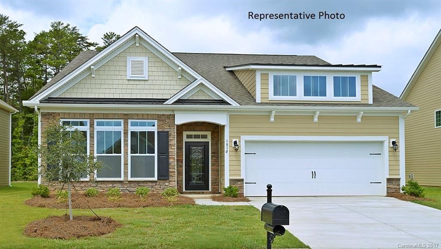 An Exciting Open Ranch plan w/2nd floor, Boasting 2 living areas! Amazing Chef's Kitchen with large Island, Gas cooktop, Double Wall ovens and all Stainless Steel appliances including a fridge w/French drawer. Granite counters in Kit & baths. Luxury Owners Shower. 10 ft ceilings on first floor, Hardwoods in all living areas on Main, Tile in Baths and Laundry. Deep Private lot w/treed area behind. Already has Blinds, washer/dryer, ceiling fans and Paver patio w/Firepit & seating wall. READY NOW