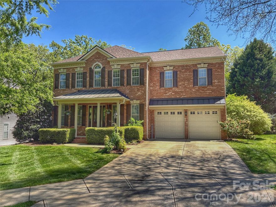 Welcome to this beautifully updated 4-bedroom, 3-bath home in Waxhaw, perfectly positioned on a quiet cul-de-sac lot with timeless brick curb appeal. A newly installed roof and professionally enhanced landscaping create an inviting outdoor setting designed for both relaxation and entertaining. Inside, you’ll find impressive 10-foot ceilings and 8-foot doors, delivering an open, airy feel throughout. Engineered hardwood floors extend across both the main and upper levels, adding warmth and continuity to the home’s thoughtfully designed layout.
A spacious flex room with French doors offers ideal space for a home office, playroom, formal sitting room, or creative studio — perfect for today’s remote work and lifestyle needs. The formal dining room flows seamlessly into an open-concept living area, where the great room connects effortlessly to the kitchen and breakfast area — ideal for entertaining and everyday living. The main level also features a functional drop zone, private laundry room, and access to a screened-in porch and brick paver patio overlooking a lush, fenced backyard. A charming storage shed provides additional space for lawn equipment or hobbies. Smart home upgrades include a smart thermostat and irrigation system, giving you easy control and energy efficiency. Upstairs, the spacious primary suite offers a private retreat with an en suite bath and large walk-in closet. Two secondary bedrooms share a convenient Jack-and-Jill bathroom, while the fourth bedroom has access to a separate full hall bath. Every bedroom includes a walk-in closet — a rare and highly desirable feature. A generous bonus room provides flexible space for a media room, home gym, or playroom. Located in desirable Prescot in Waxhaw, close to shopping, dining, and top-rated schools, this home combines modern convenience with classic charm.