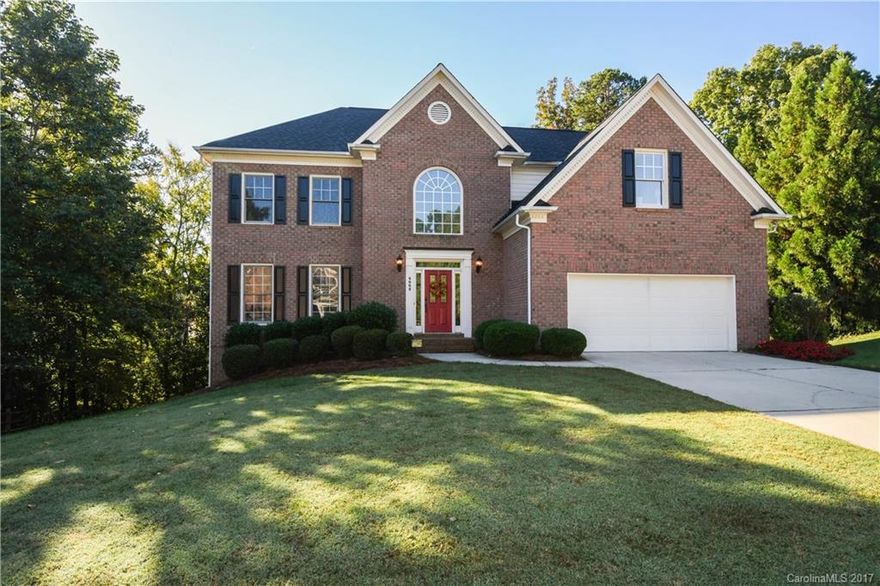Full brick w/ finished basement in one of Charlotte's most desirable golf communities! Large, open floorplan-Kitchen opens to Family room w/wood burning fireplace- Formal Living & Dining rooms- Large master suite w/his & hers walk in closets- Laundry room upstairs- Generous secondary bedrooms/closets- Finished basement w/ wet bar, rec room & Bedroom (no closet) w/full bath- Beautiful hardscape with fire pit & oversize back deck- New carpet- Private lot- Must see!  Amazing neighborhood amenities!
