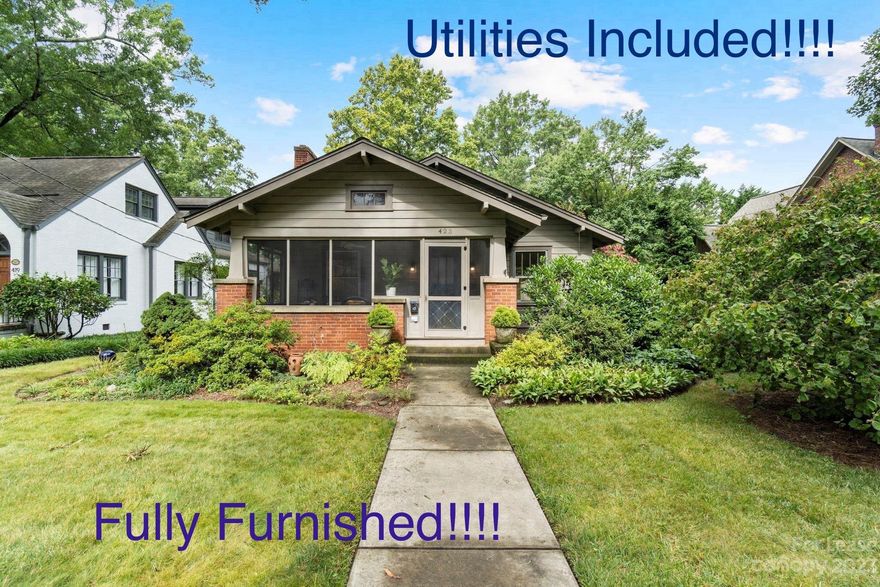 Available on 05/06/2024! Fully furnished 2 bedroom 2 bath home in the desirable Oakwood district. Within walking distance to Downtown Hickory and much more. All utilities and yard maintenance included. A must see!!