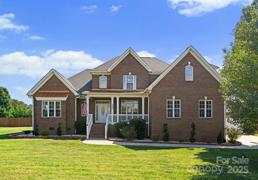A property that truly has it all—complete with a spacious 3,100 SF home, saltwater pool, and a 1,450 SF powered workshop on 1.24 acres. The open-concept layout features beautiful newly refinished hardwood floors, a vaulted two-story great room with gas fireplace, and a spacious classic kitchen. The main-level primary suite includes dual vanities and a walk-in closet. A formal dining room and secondary bedroom complete the main-level, while upstairs offers two bedrooms and a bonus room. Step outside to enjoy a backyard built for entertaining—featuring an expansive pool patio, fire pit, and full privacy fence. The workshop includes 220V power and air lines—ideal for hobbies, projects, or storage. Recent upgrades include 2023 roofs on both home and shop.