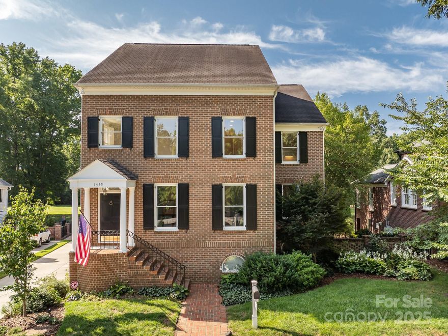 Airlie! It's a lifestyle choice! Come live where neighbors chat with each other from their back porches. Take a late afternoon stroll around the 2 ponds and see the geese, ducks, turtles and other wildlife. Walk to dinner at Providence Road Sundries. Quick easy commute to Uptown for work, Panther football and Hornets Basketball games, plays at the Blumenthal and Spirit Square, dinners in Uptown. This charming single-family home was designed by Meyer Greeson, one of Charlotte's top architectural firms. Featuring 4 bdrms & 3.5 bths, this spacious residence offers ideal blend of modern comfort & functionality. The sought after open flpln has abundant natural light & a striking see-thru fireplace btwn FR & ktchn. 4th bedroom on main level features custom built-in bookshelves, desk, & Murphy bed—perfect for guests/home office. Enjoy views of Airlie’s 2 ponds from multiple vantage points thru home. Step outside to a large deck that spans the back of the house—a perfect space for gatherings, outdoor dining, or relaxing. Large, flat fenced yard offers direct access to the ponds. 3,603 sq ft on main & 2nd flrs, + additional 995 sq ft in partially finished, heated & cooled bsmnt. The oversized two-car garage includes an extra storage room. Permanent stairs lead to a spacious 3rd-flr attic ready to be finished to suit your needs. Come and make this beautiful property your own.