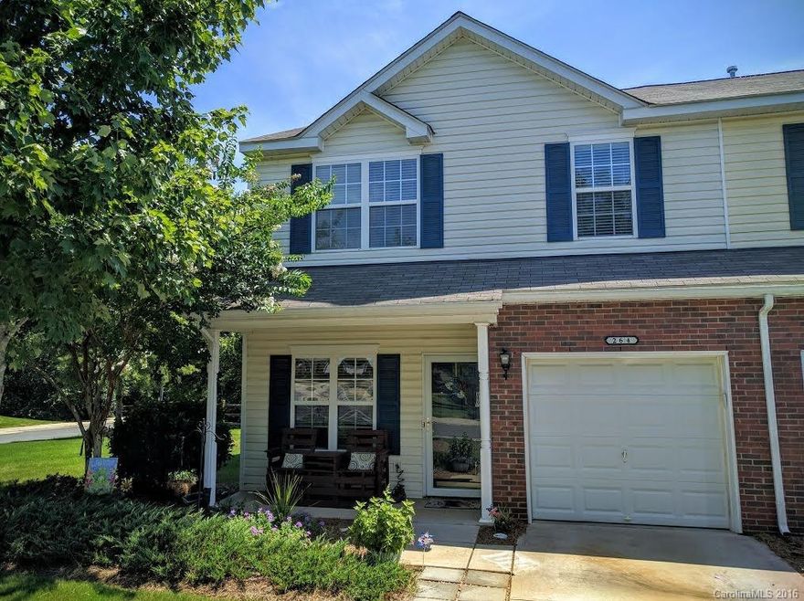 Welcome home to this end unit in the desirable Cascades!! Not only does this home offer a garage, fenced in backyard, laminate flooring, open floor plan, a sitting room off the master, and a loft area great for an office or playroom, but it is USDA eligible and walking distance to the pool! You're minutes away from I-77, Riverwalk, Anne Springs Greenway, and more! Seller is also leaving two mounted TVs! Don't miss out on this one!