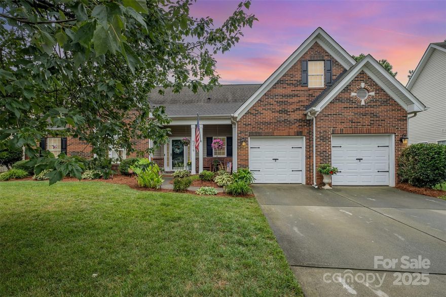 Beautifully updated and full of natural light, this home offers an open layout with soaring ceilings and stylish finishes throughout. The kitchen features refinished cabinetry, granite counters, tile flooring, and updated LG appliances. Hardwood floors run through most of the main level, including the spacious great room with vaulted ceilings and a cozy gas fireplace. The main-level primary suite includes a sitting area and a renovated ensuite bath. Two more bedrooms are located on the main floor, with a large bonus/flex room upstairs that could be used as a fourth bedroom. Both bathrooms have been tastefully remodeled. Step outside to your own backyard retreat—complete with lush landscaping, irrigation in the front yard, and a premium StruXure Smart Pergola with built-in lighting and fan, adjustable for sun or rain at the push of a button.