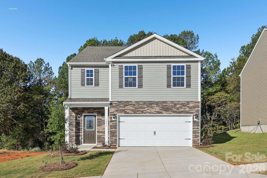 NEW CONSTRUCTION!  Welcome to Reedy Creek Preserve!  Conveniently located with easy access toI-485. This Popular Robie plan is light and bright! Wide foyer welcomes you into the spacious dining and kitchen area and flows into the living room. First floor has a convenient bedroom and full bath.  Second floor features 4 bedrooms including spacious primary suite and loft area!  Smart Home package with Wi-Fi thermostat, Z-Wave door lock and wireless switch, touchscreen control device, video doorbell, and Amazon Echo. Enjoy the beauty and benefits of new construction!  Home in under construction.