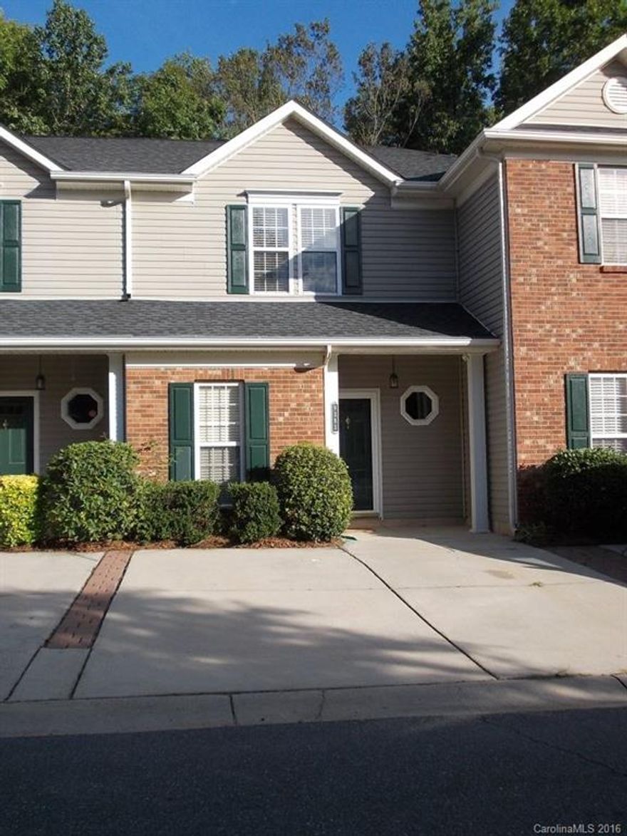 This 2 story townhome features 2 master suites each with their own bath and over 1200 square feet. It has a large inviting living/dining room with fireplace, laminate floors and a cozy kitchen with laundry closet. The bedrooms have walk in closets and garden tubs in the bathrooms. The home also has a nice patio and 2 parking spaces. Located in the Treyburn community just off WT Harris Blvd near Northlake Mall. Easy access to I-485 and I-77. Charlotte Airport and Uptown are just minutes away.