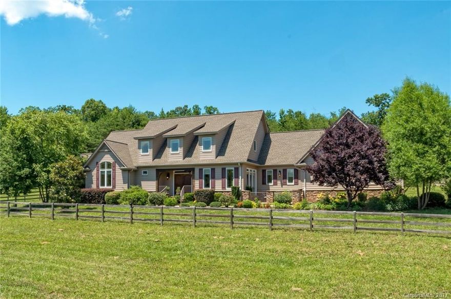 Immaculately maintained home in desirable Gowan's Fort Equestrian Community features an open floor plan with high ceilings, gourmet kitchen with breakfast nook, luxurious master suite w/fireplace, lovely bath w/2 walk-in closets.Great Room is light-filled w/bay windows, vaulted ceiling, fireplace & built-ins, adjacent to a welcoming screened porch. Upstairs has 2 BRs w/en suite baths,office, billiard room, den.Outdoor patios, 4 stall barn contains a charming guest apartment w/patio & outdoor FP