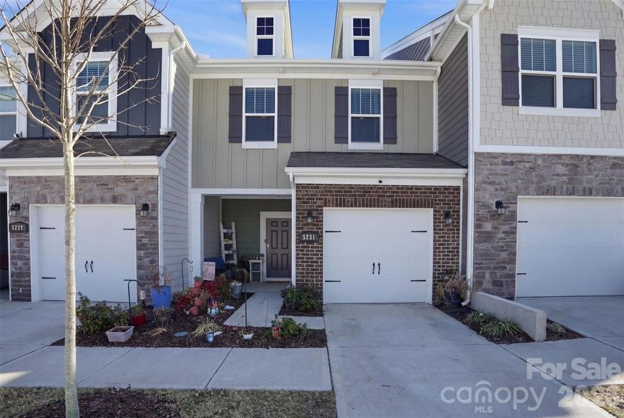 MOVE-IN READY... $4,900 toward closing costs with an acceptable offer.… do not pass on this opportunity. Refrigerator, washer, and dryer convey, making this an easy move-in option. This Energy Efficient, low-maintenance townhome pairs everyday comfort with an easy, lock-and-leave lifestyle. The main living spaces flow naturally for entertaining and daily routines, generous storage keeps things tidy, and natural light makes the home feel warm and inviting. Exterior care is handled by the HOA, so your weekends are yours.

Location does the heavy lifting, minutes to 485 and 74 for fast commutes and one-loop errands across the Charlotte, Matthews, Monroe corridor. Efficient systems and smart-home touches, Ring doorbell, exterior security camera, smart thermostat, ceiling fans and LED lighting, help keep typical utility costs in check, a smarter way to live without sacrificing comfort. Close to shopping, restaurants, groceries, parks, and everyday essentials.