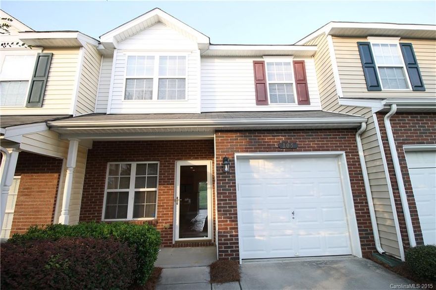 Great Location. Updated lighting and nickel finishes throughout. Washer and Dryer stay along with Fridge, Oven, Microwave, Dishwasher. Truly turn key, move-in ready townhome with great access to 485. Carpets professional cleaned. One car garage with added storage. Loft on second floor that could serve as bonus room, office, gaming room or playroom. Concrete patio in rear with partial privacy fence. Community Pool offers great meeting area and fun in the sun.